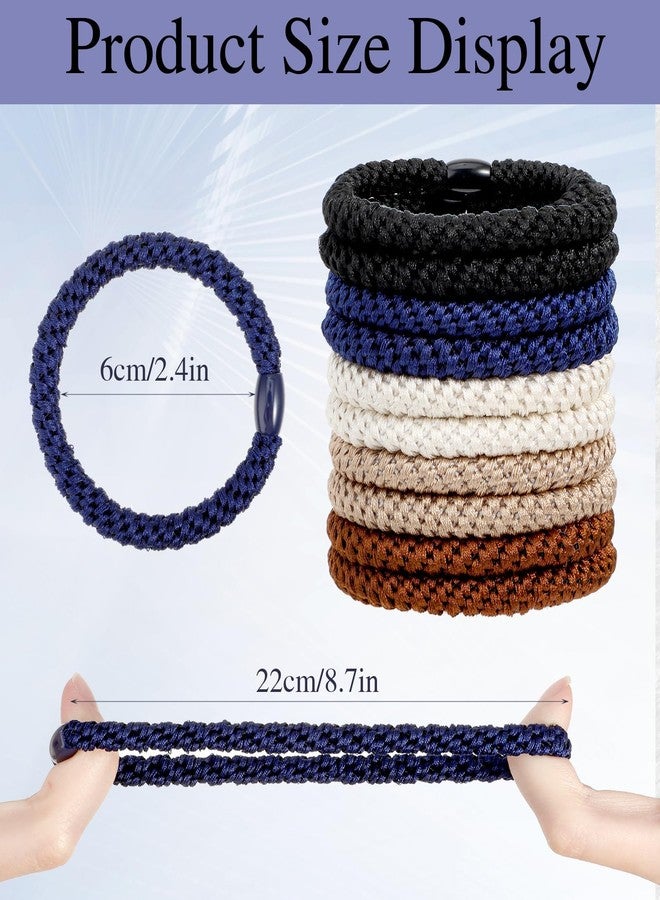 ValueBargain Mens Hair Ties, 10 Pack Hair Ties for Men Guys with Smooth Beads (Multicolor) - Image 2